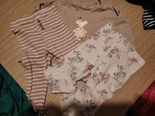 Girls NEXT Peplum Mouse In Tutu Top With 2 Pairs Of Leggings, Size 12-18m