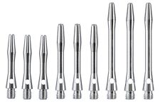 Silver Alloy Dart Stems - Extra Short, Short, or Medium - Choose Number of Sets