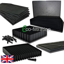 Square cut filter grids - cut,