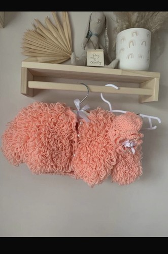 Loopy hand knitted baby - knitted,