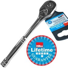 Hilka Pro Ratchet 3/8in square dr reversible Socket Ratchet Wrench Quick Release