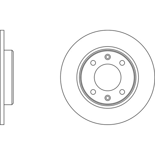 Brake discs solid for - 2x,