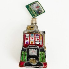 VTG Old World Christmas Slot Machine Glass Ornament 2007 Retired NOS With Tag
