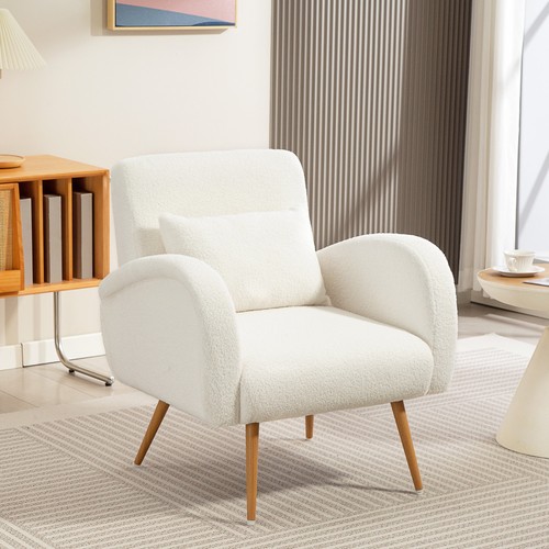 Teddy fleece accent chair - fleece,