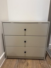 IKEA Gursken Chest of 3 Drawers, Light Beige, 69x67 Cm