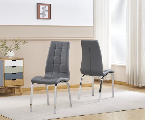 Dining chairs set grey - chairs,