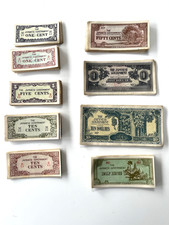 Job Lot of 250  Japanese WW2 Government Occupation Money Bank Notes