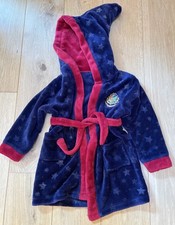 Matalan Harry Potter Hogwarts Boys Blue Dressing Gown Robe 6 Years