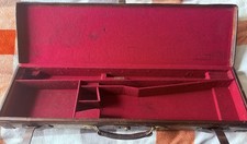 Vintage oak &leather English handmade shotgun case