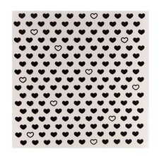 Embossing Folder  - 6" x 6" - HEARTS - BACKGROUND - Love - Valentine - Wedding