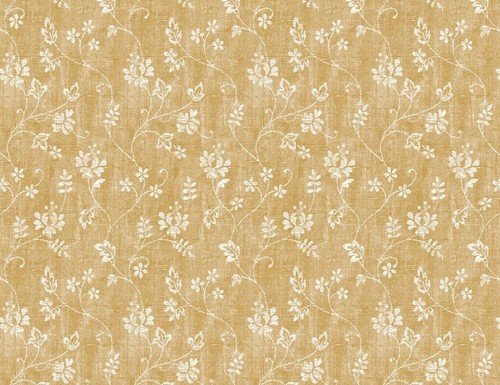 Textured floral leaves yellow - floral,