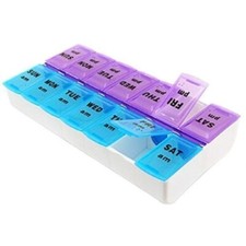 7 days Pill Box AM PM weekly