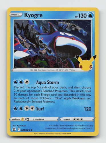 Kyogre 003 025 - 003/025, rare