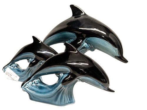 Poole pottery dolphin set - poole,