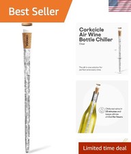 Wine Chiller Cooler Pour-Through Aerator Keep Whites Cold Reds Cellar Temp