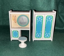 Vintage Lundby Dolls House  Bedroom Set - 3 Items