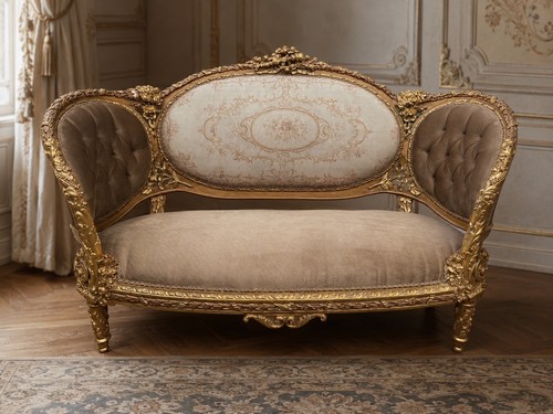Sofa 1900 french louis xvi - sofa,