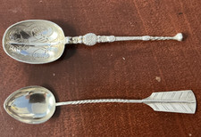 LOT - 2 ANTIQUE SPOONS
