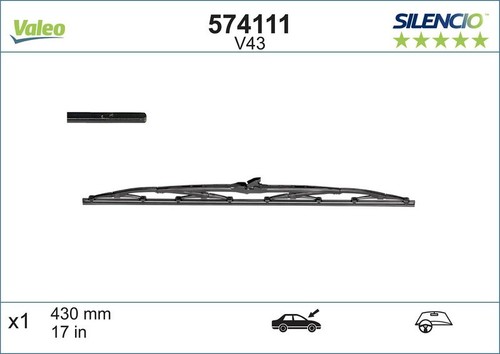 Wiper blades valeo 574111 - blades,