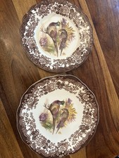 Pair Royal Worcester ‘Palissy’ Game Series Plates 