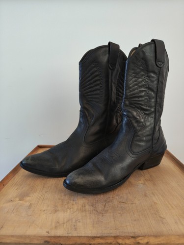 Vintage mens black leather - vintage,