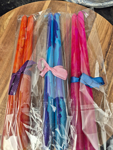Wax taper candles pack - wax,