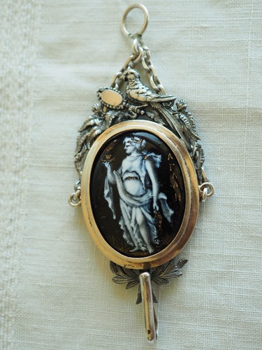 Chatelaine pendant antique - chatelaine,