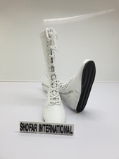 White Lace Up Boots Womens
