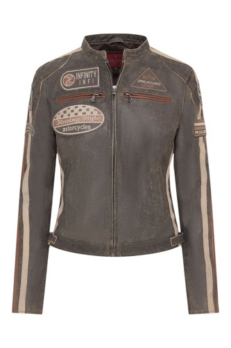 Womens leather biker - biker, casual