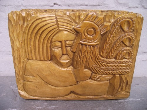 Vtg retro hand - vtg, carved