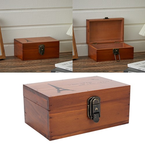 Vintage wooden storage box - wooden,