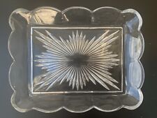 Deco style glass Tray/Plate