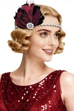 BABEYOND 1920s Flapper Feather