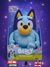 Bluey Talking Plush Toy 30cm – Press Belly for Phrases 3+