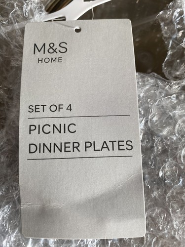 Set four picnic plates - set,