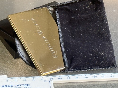 Vintage rudolf wolff gold tone - rudolf,