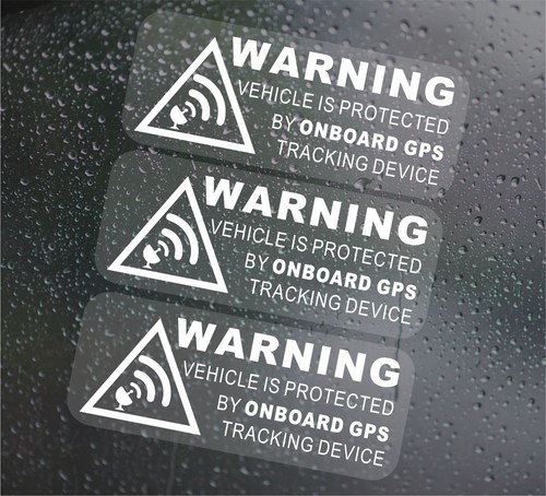 Warning gps tracking on - warning,