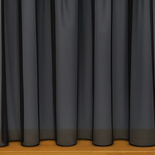 Net Curtains Plain Black