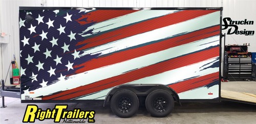 Sides american flag grunge - american,