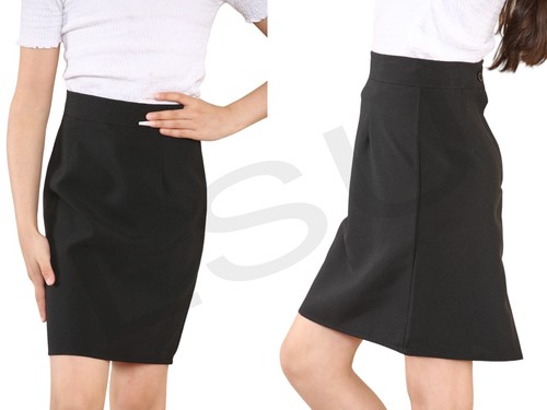 Girls knee length plain - knee, school