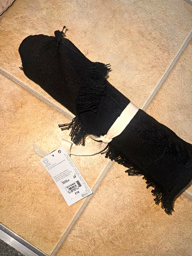 Black cotton table - cotton,