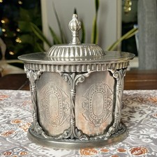 Antique Silver Plated 2 Piece