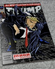 RARE SILVER Metal Donald TRUMP