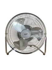Bush 9" Chrome Desk Fan Tilt Adjustable 3 Speed 30W Cooling Fan 7270840