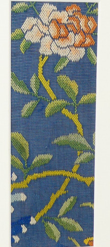 Wool work floral embroidery - wool,