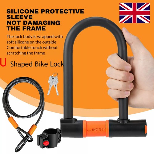 Shaped bike lock with two - u,