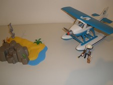 Playmobil Sea Plane & Desert Island with Gold Hunter.