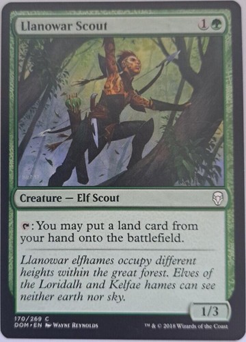 Llanowar scout dominaria - llanowar,