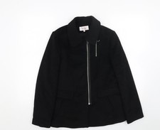 Veeko womens black pea coat - pea,
