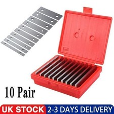 Parallelset Thin Parallel Bar Set 10 Pair 1/8 Inch Steel Parallel Blocks